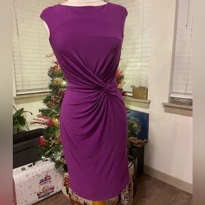 Polo by Ralph Lauren Vibrant Purple Midi Dress